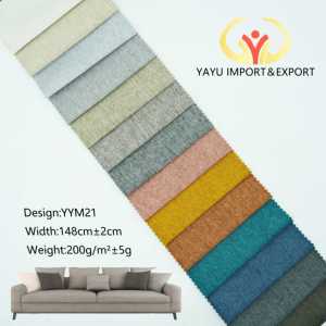 100% <span class=keywords><strong>Polyester</strong></span> Linen cái nhìn vải chống nhăn dệt kim sợi dọc Dobby mô hình sofa vải cho sofa bọc - Product Image 2