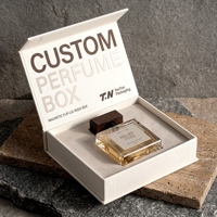 Boîte cadeau de luxe personnalisée pour Cologne blanche et boîte magnétique de présentation de parfum avec boîte en papier pour parfum et emballage de fragrance