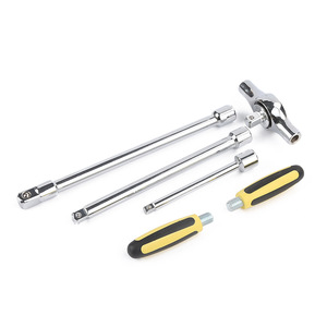 2024 nuovo acciaio inossidabile 3 1 barre di estensione a cricchetto tipo T smantellato maniglia combinazione chiave presa chiave Set OEM metrica - Product Image 5