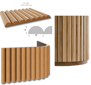Panneaux décoratifs en bois massif 3D, design graphique minimaliste européen, anti-humidité et antistatiques, pour appartement moderne, villa, hall - Product Image 1