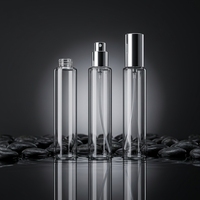 Flacons de parfum vides rechargeables en verre rond et fin de 30 ml avec pulvérisateur à col fileté et capuchon en aluminium de 15 mm – Vente en gros