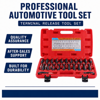 Kit d'outils de dépose de faisceau de câblage audio automobile 23 pièces en acier au carbone, extracteur de broches et outil de dégagement de bornes pour réparation automobile