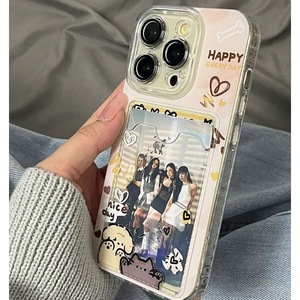 Line Cat Apple 15 custodia per cellulare 14pm titolare della carta IPhone13promax Post foto 13/14/15PRO - Product Image 3