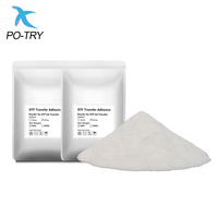 PO-TRY Vente directe usine Poudre TPU DTF pour impression par transfert thermique sur tissu Poudre thermofusible de qualité supérieure Blanc/Noir