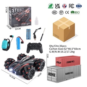 Coche RC 4x4 todoterreno con control remoto de doble cara, sensor de gestos, doble pulverización y función de drift. - Product Image 6