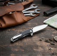 Couteau pliant tactique de défense personnelle, couteau de poche EDC pour le camping en plein air, couteau à lame acier CPM-D2 avec manche ABS, vente chaude sur le e-commerce