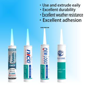 창문 및 문용 핫 세일 중성 구조 유약 접착제 비바람에 견디는 실리콘 실란트 - Product Image 2