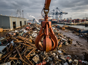 Grappin hydraulique multi-dents à rotation 360° pour recyclage, grappin <span class=keywords><strong>Cactus</strong></span> robuste pour démontage et tri de voitures - Product Image 1
