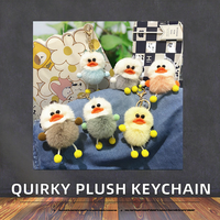 Jouets en peluche de dessin animé, poupée en fourrure douce et moelleuse, pompons, longues jambes, grands yeux, petit monstre original, elfe, porte-clés lumineux, boule de fourrure moche