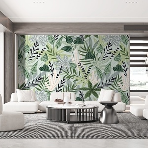Murale Artistico Colorato di Edifici Urbani, Carta da Parati Personalizzata con Dipinto a Olio Astratto di Città, Decorazione Moderna per <span class=keywords><strong>Soggiorno</strong></span> - Product Image 6