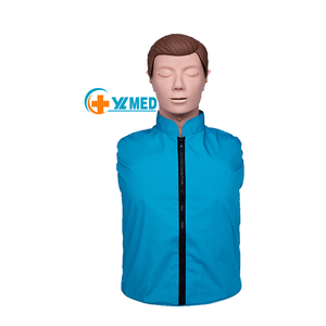 Model Pelatihan Pengajaran Medis Resusitasi Kardiopulmoner Manusia Setengah Model Perawat <span class=keywords><strong>CPR</strong></span> Manikin Lampu Elektronik PVC Canggih Biru - Product Image 1