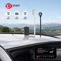 Antenne de navigation GPS active étanche avec connecteur mâle RP-SMA, support adhésif en acier inoxydable pour suivi de véhicules ANT-DAB-03