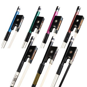 Arco de Violín de estudiante de tamaño completo 4/4, palo de fibra de carbono, CRIN mongol para violinistas y violinistas de todos los niveles de habilidad - Product Image 1