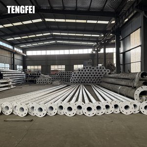 Tengfei lampadaire en acier galvanisé à chaud 20FT 26FT 32ft lampadaire pôle pour application carrée - Product Image 5
