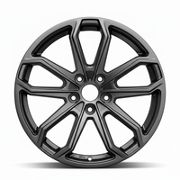 Jantes en alliage multi-rayons Flow Formed Racing, finition or foncé, monobloc, pour voitures particulières