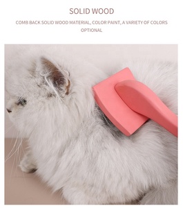Cepillo de aseo para mascotas con mango de madera, peines para perros, removedor de pelo, para gatos - Product Image 4