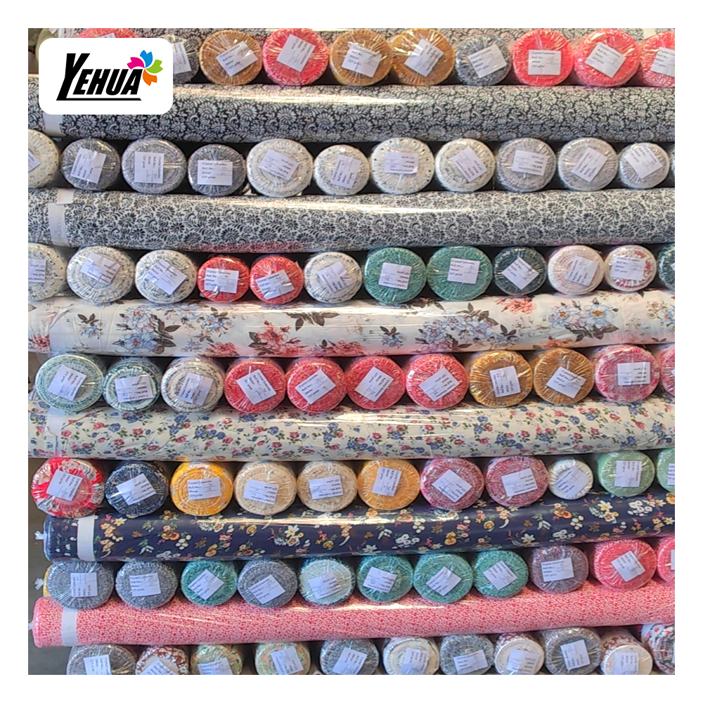 Stock Lot Make to Order Print 100 Rayon Challis Fabric for Korea Indonesia Rayon Spandex Fabric Printed Fabric Rayon