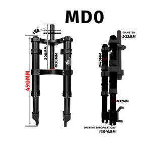 Fourche avant en aluminium MONORIM MD0 avec amortissement pneumatique pour vélo électrique <span class=keywords><strong>DYU</strong></span> <span class=keywords><strong>D3</strong></span>/D3F - Plus confortable et sûr - Product Image 4