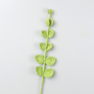 Fiori all'uncinetto fatti a mano all'ingrosso 2026, foglie d'olivo all'uncinetto, fiori artificiali, foglie di eucalipto all'uncinetto, regali per la festa della mamma - Product Image 4