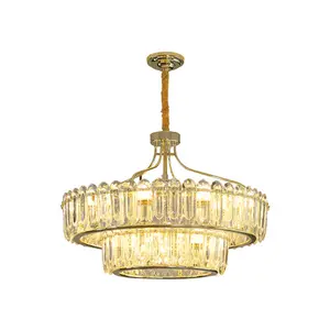2024 New Modern Minimalist Crystal Lamp Luxury Dining Room Bedroom Lanterns Light-Weight Post-Modern Chandeliers Pendant Lights
