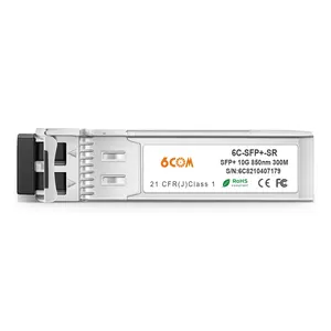 Modulo ricetrasmettitore 6COM Juniper EX-SFP-10GE-SR/QFX-SFP-10GE-SR/SFPP-10GE-SR compatibile 10GBASE-SR SFP + 850nm 300m DOM LC MMF