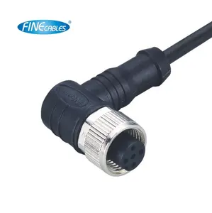 Fine cables Elektrisches wasserdichtes A/B/C/D-Code-Kabel 5-poliger rechtwinkliger M12-Stecker
