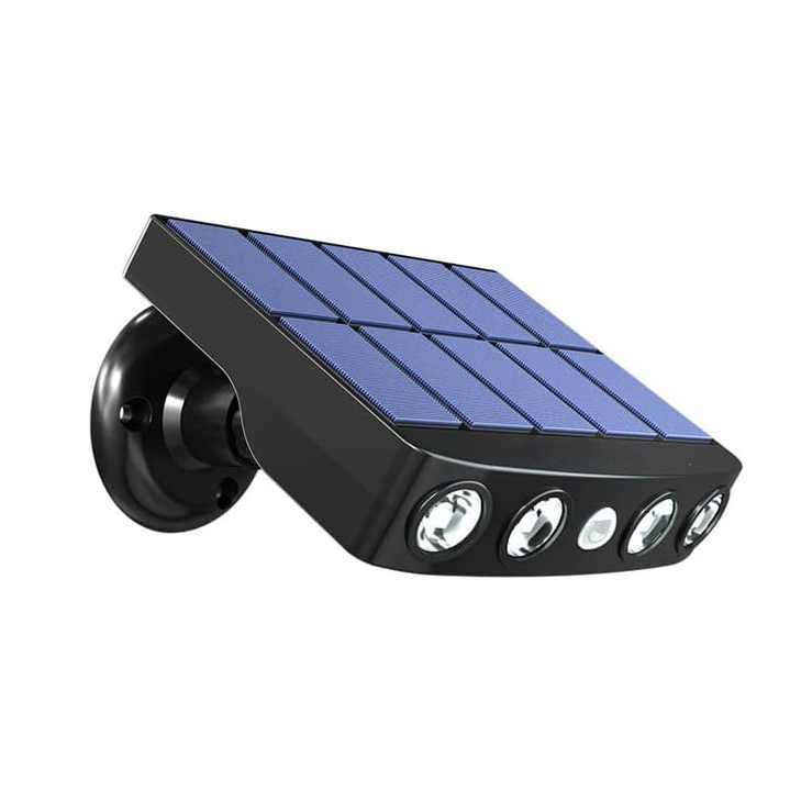 Powerful 4 LED Solar Security Lights Outdoor Decor Sensor Motion 3 Modes Street Waterproof Lamp Wall Night Work Light for Garden