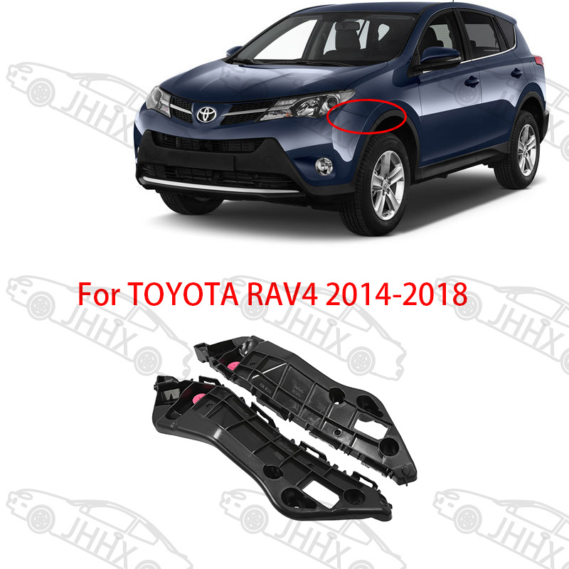 Support De Pare-chocs Avant Pour Toyota RAV4 (2019-2021) – 2 Pièces, ABS, Noir, Neuf