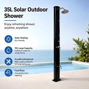 <span class=keywords><strong>Douche</strong></span> <span class=keywords><strong>solaire</strong></span> octogonale extérieure Jade 35L <span class=keywords><strong>avec</strong></span> robinet de rinçage des pieds et vanne de mélange <span class=keywords><strong>eau</strong></span> chaude et froide pour <span class=keywords><strong>piscine</strong></span>, jardin, plage, complexe hôtelier - Product Image 2