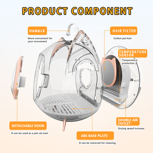 ตู้อบแห้งสัตว์เลี้ยงแบบอัจฉริยะผลิตภัณฑ์ทำความสะอาดและดูแลสัตว์เลี้ยงแมวตัวใหญ่ตู้อบผมให้แห้งแบบมืออาชีพ - Product Image 5