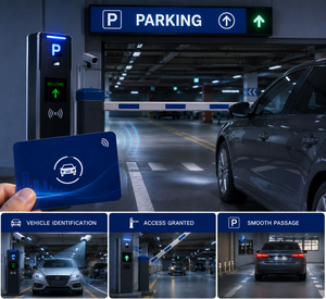 บัตรเข้าจอดรถ RFID พร้อมพิมพ์ข้อมูลตามสั่งสำหรับการเข้าออกยานพาหนะและการจัดการที่จอดรถอัจฉริยะ - Product Image 2