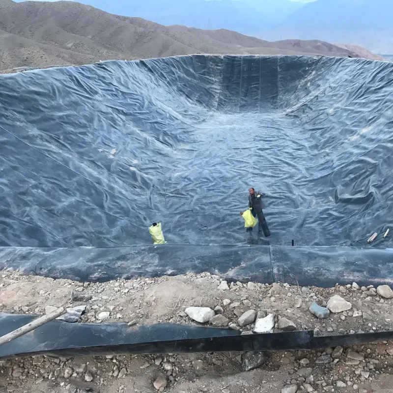 Forro geossintético para piscina de jardim, geossintético de fabricação de fábrica, geomembrana hdpe de 40 milímetros