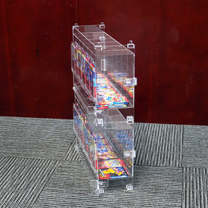 Vente en gros de distributeurs empilables en acrylique transparent pour 6 lots de boosters personnalisés - Product Image 4