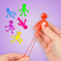 JOSSION 100 pièces Poupée souriante extensible et moelleuse en TPR, à remontée lente, jouet sensoriel anti-stress Kawaii, balle de décompression à tirer pour jeunes
