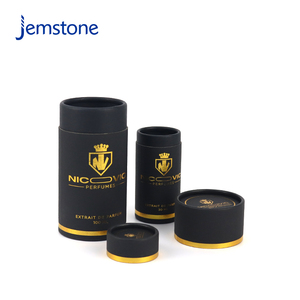 Tube en carton personnalisé conteneur boîtes cosmétiques emballage cylindrique luxe noir Kraft huile essentielle bouteille parfum papier tube - Product Image 5