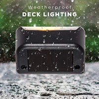 La barrière actionnée solaire imperméable allume la lumière extérieure Led d'étape allume la lampe solaire de jardin d'escalier