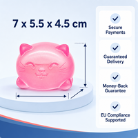 Jouet anti-stress chat mignon, balle à presser en maltose, jouet sensoriel élastique à remontée lente en TPR pour enfants et adultes, pack cadeau