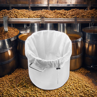 Voedselveilige herbruikbare, verdikte, duurzame, makkelijk te reinigen fijnmazige filterzakjes met trekkoord voor fruit, cider, appel, druiven, wijn, persen en brouwen