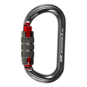 Mousqueton en alliage d'aluminium en forme de D, triple verrouillage, robuste, pour l'escalade, le camping, le yoga, le <span class=keywords><strong>hamac</strong></span> - Product Image 2