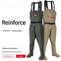 TOPIND Chine Fabricant épaissi PVC poitrine Waders résistant à l'usure pantalons de pluie imperméable équipement de pêche à la mouche