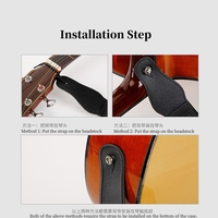 Sangle de guitare réglable et personnalisable en nylon durable Zhuniao avec porte-médiators – Excellente sensation au toucher pour instruments à cordes, pièces et accessoires