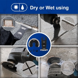 Diamond Oscillating Tool Blade Multi Tool Mortar Cutting Saw Blade Diamond Swing Oscillating Saw Blade for Grit <strong>Grout</strong> <strong>Removal</strong> - Product Image 6