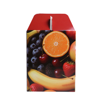 Boîte rigide en carton ondulé écologique personnalisée pour fruits frais - Emballage cadeau pour pommes, oranges et fruits du dragon