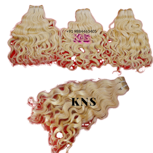 ประเภทผลิตภัณฑ์ส่วนขยายของผมมนุษย์สีบลอนด์10ถึง26นิ้ว