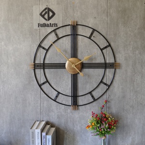 Relógio de Parede de Metal Silencioso de 90cm para Exterior, Moderno, Grande, Redondo, Dourado, Direto da Fábrica - Product Image 3