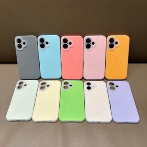 เคสโทรศัพท์มือถือซิลิโคนเหลวสีลูกกวาดสัมผัสนุ่มหรูหราสำหรับ <span class=keywords><strong>iPhone</strong></span> 16 15 <span class=keywords><strong>Pro</strong></span> Max <span class=keywords><strong>114</strong></span> 13 12 17 Air - Product Image 3