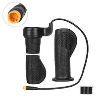 Poignée d'accélérateur à demi-tour 12V-72V en plastique durable, étanche, avec prise M8 3 broches WP pour vélo électrique et scooter