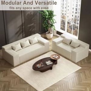 Juego de Sofás Reclinables de Tela Ecológica, Envío Gratuito, Diseño Contemporáneo para Muebles de Sala de Estar, Uso en Hoteles y Villas - Product Image 1