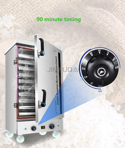 Vaporera Comercial Móvil de Acero Inoxidable con Ruedas para Arroz - Product Image 6