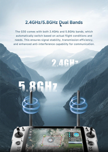 Télécommande Skydroid G30 G20 pour drone, processeur 6nm, double bande <span class=keywords><strong>2</strong></span>.4GHz 5.8GHz, écran HD <span class=keywords><strong>10</strong></span>.1 pouces, transmission d'image 30KM - Product Image 3